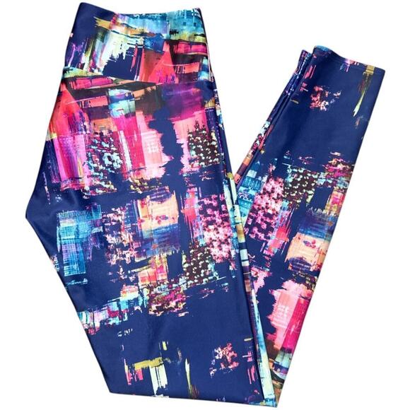 Onzie Multicolor Cobalt Blue City Legging Women's Size S/M - Picture 1 of 5